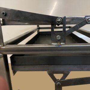 Double Flipper BBQ Grill with dual rotisserie by ChroModsArt – handcrafted outdoor equipment