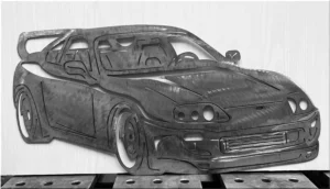 handmade muscle car metal decor