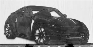 handmade muscle car metal decor
