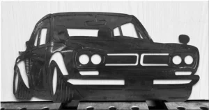 handmade muscle car metal decor