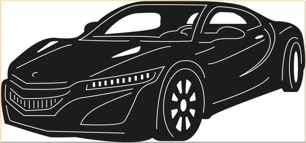 handmade muscle car metal decor
