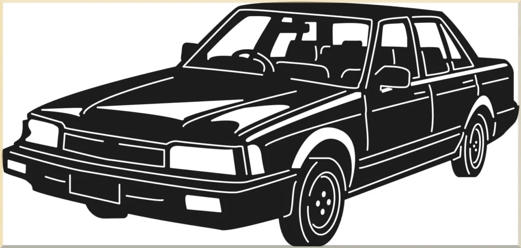 handmade muscle car metal decor