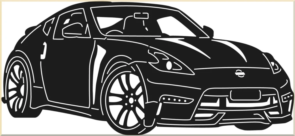 handmade muscle car metal decor