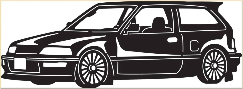 handmade muscle car metal decor