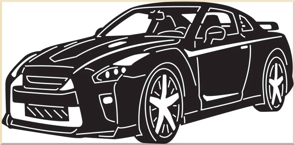 handmade muscle car metal decor