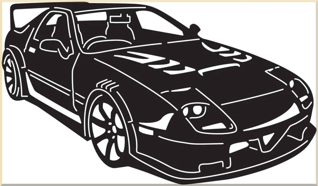 handmade muscle car metal decor
