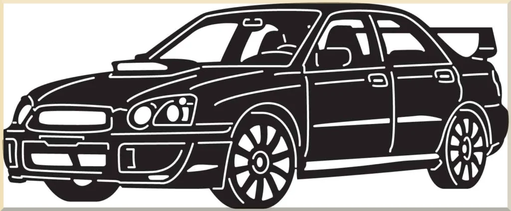 handmade muscle car metal decor
