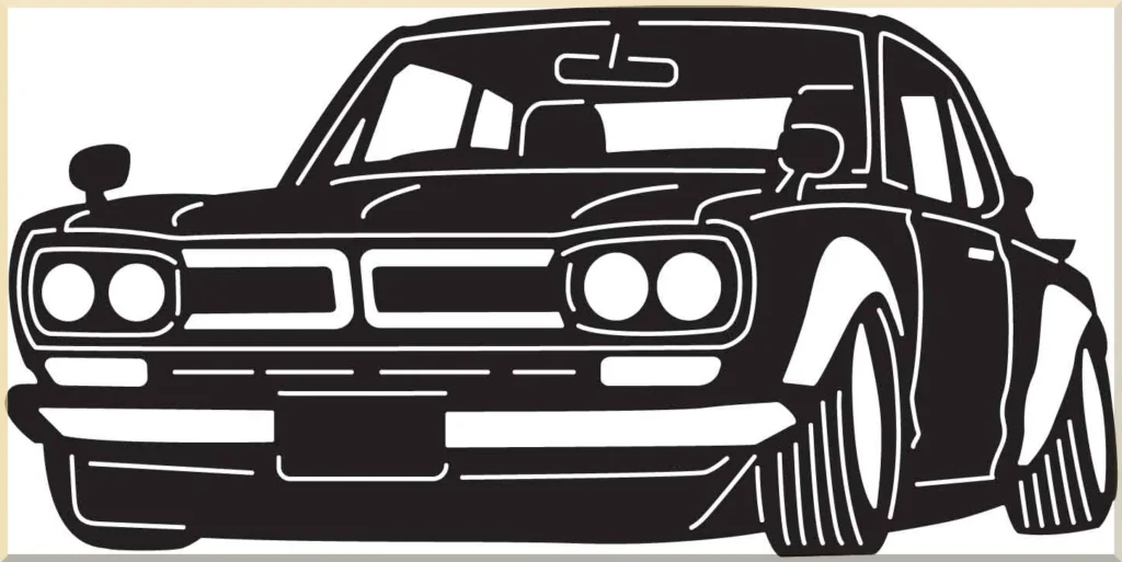 handmade muscle car metal decor