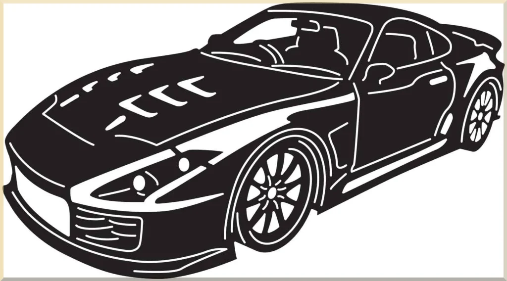handmade muscle car metal decor