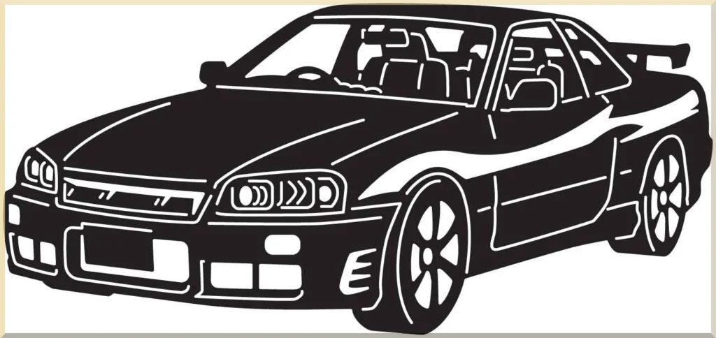 handmade muscle car metal decor