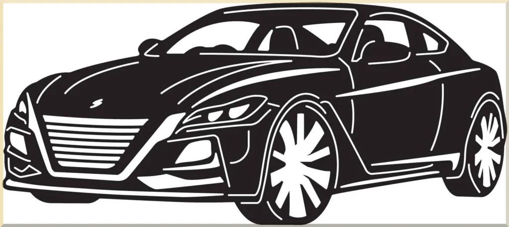 handmade muscle car metal decor