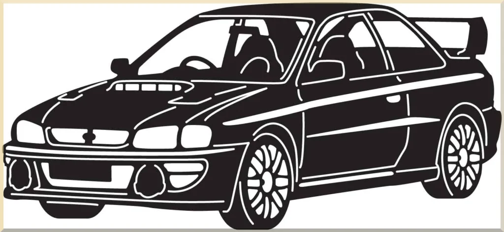 handmade muscle car metal decor