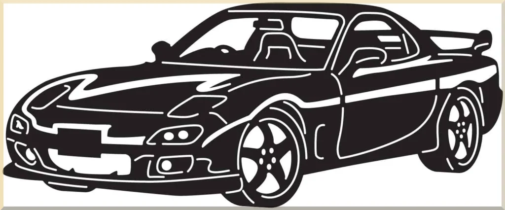 handmade muscle car metal decor