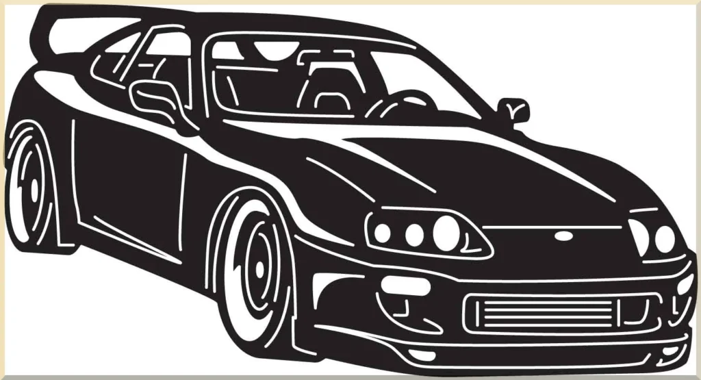 handmade muscle car metal decor
