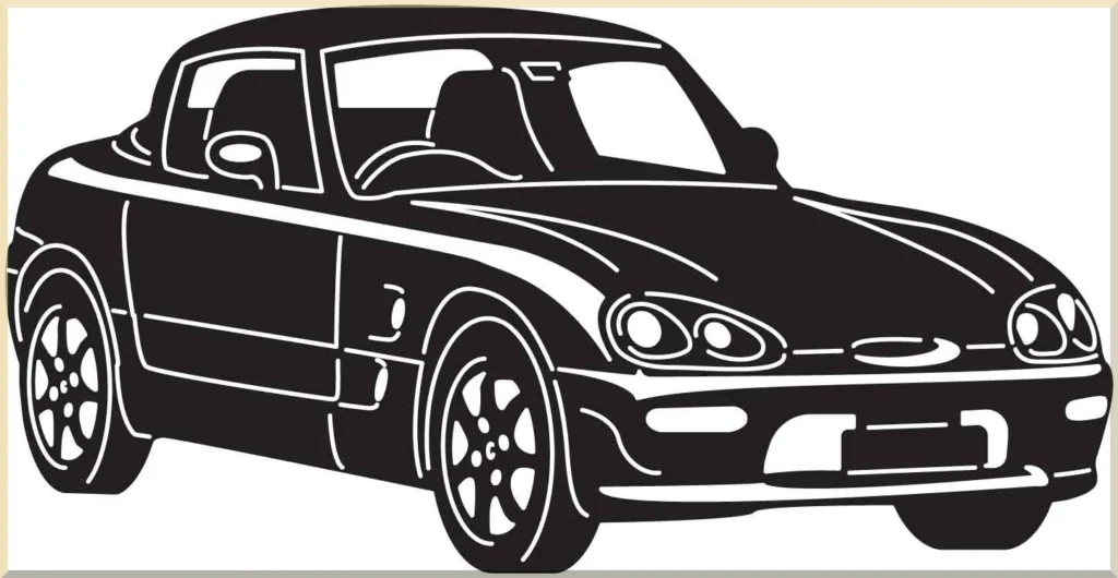 handmade muscle car metal decor