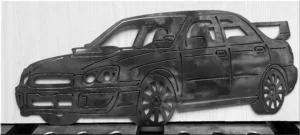 handmade muscle car metal decor