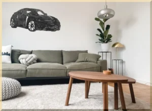 handmade muscle car metal decor