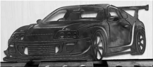 handmade muscle car metal decor