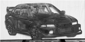 handmade muscle car metal decor
