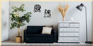 Custom animal silhouette wall decoration