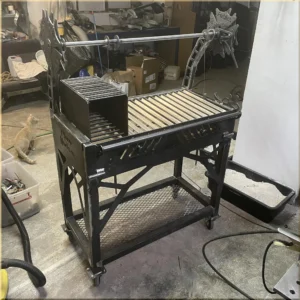 Santa Maria Argentina style outdoor grill metalwork