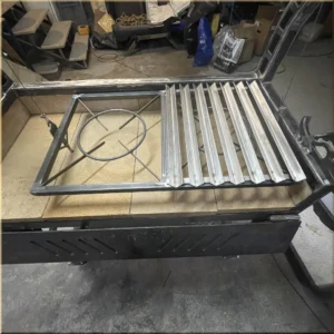 Santa Maria Argentina style outdoor grill metalwork