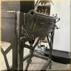 Santa Maria Argentina style outdoor grill metalwork