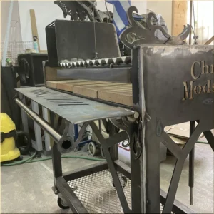 Santa Maria Argentina style outdoor grill metalwork