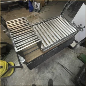 Santa Maria Argentina style outdoor grill metalwork
