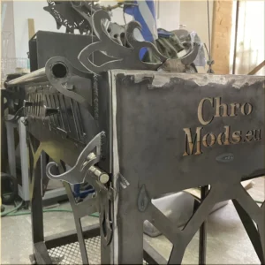Santa Maria Argentina style outdoor grill metalwork