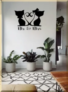 Custom animal silhouette wall decoration