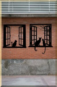 Custom animal silhouette wall decoration