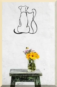 Custom animal silhouette wall decoration