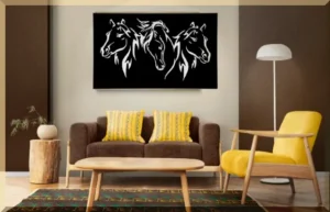 Custom animal silhouette wall decoration